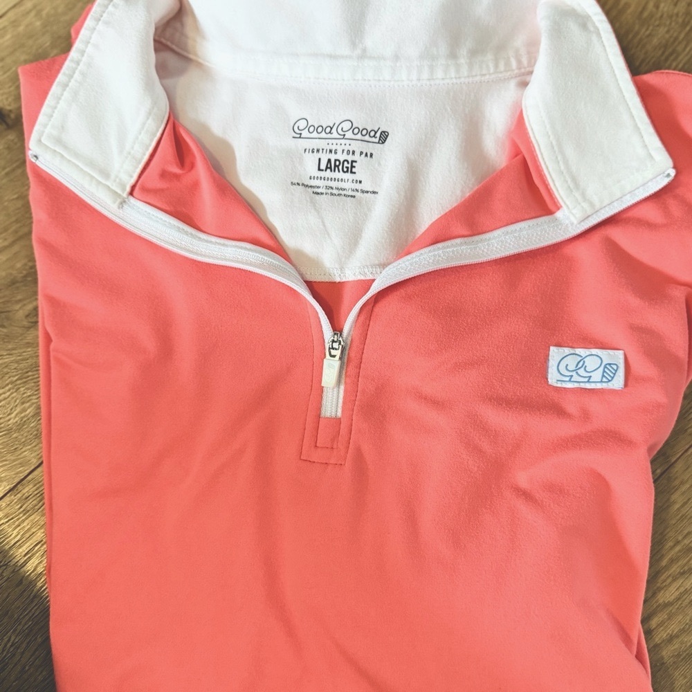 Good Good Golf Men’s Coral Quarter-Zip Pullover